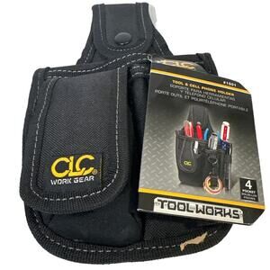 CLC 4 pocket Polyester Fabric Tool and Cellular Phone Holder 6 in. L x 9.8" NWT